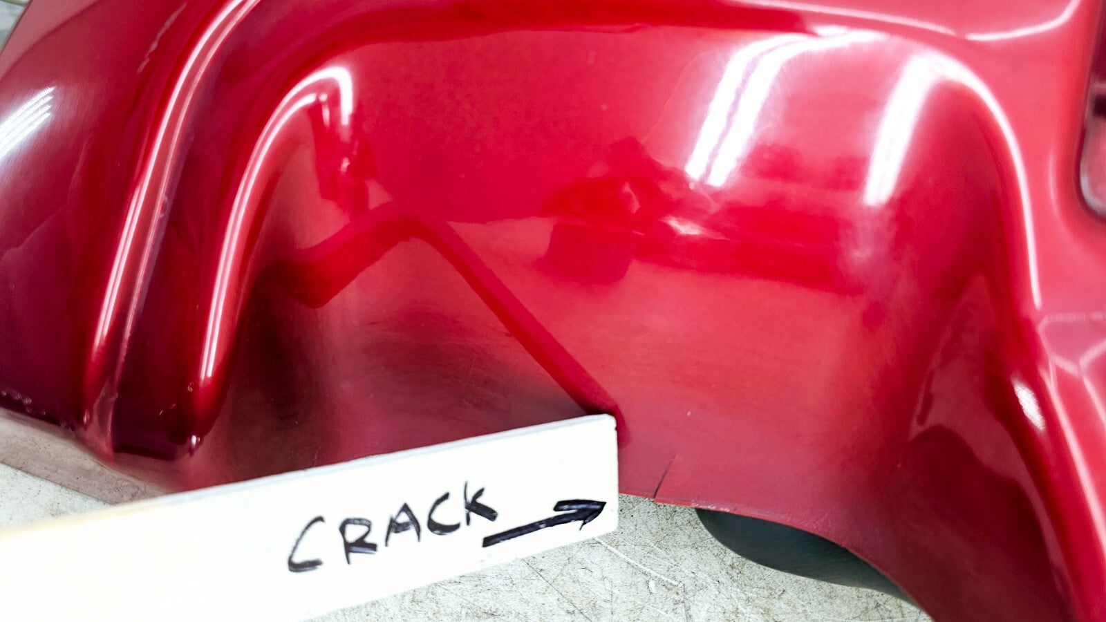 1998 HARLEY FLH ELECTRA GLIDE Right Lower Leg Fairing COWL PANEL RED BLACK OEM