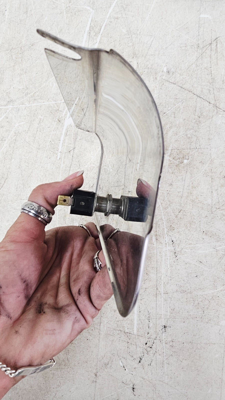 2002 HARLEY SOFTAIL Front Fork Upper Covers Guards w/ Switch