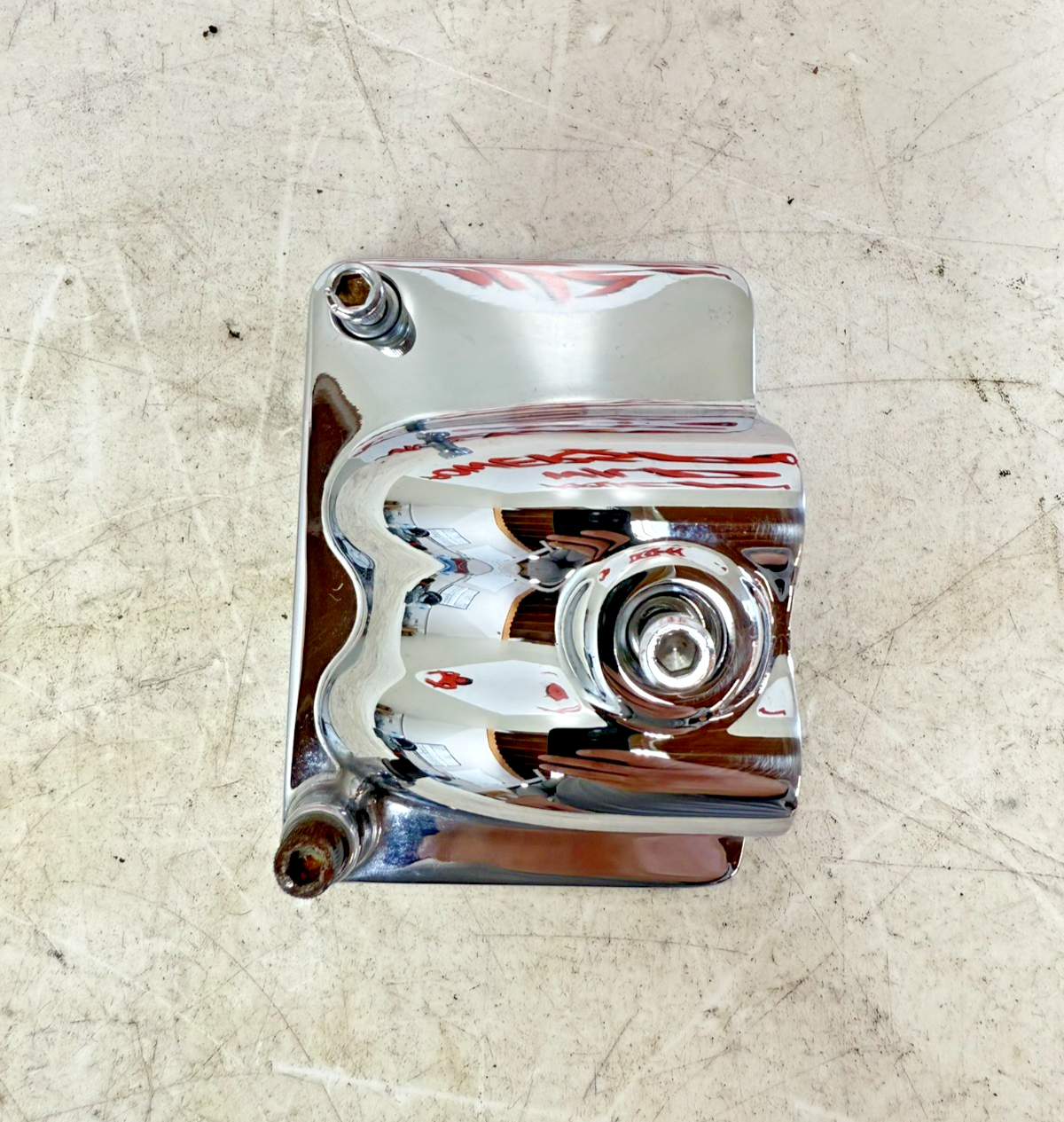 2003 HARLEY DYNA WIDE GLIDE Chrome Transmission Oil Line Housing  Cover 37183-99