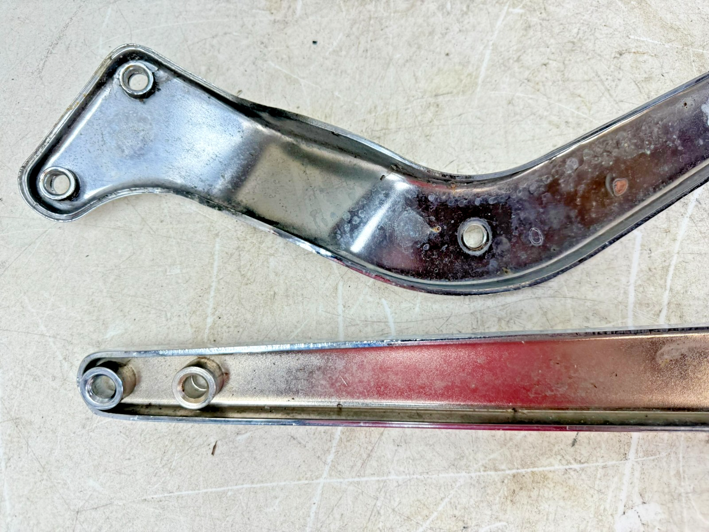 1997 HARLEY DAVIDSON SOFTAIL Chrome Rear Fender Frame Strut Arm Bars