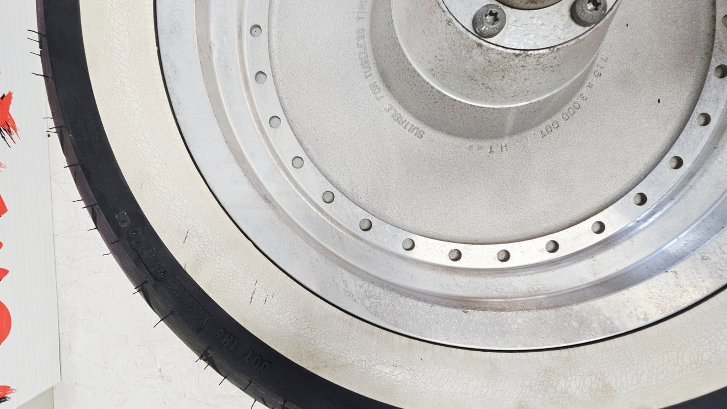 2002 HARLEY SOFTAIL Fatboy Solid Front Wheel Rim Tire OEM 16x3