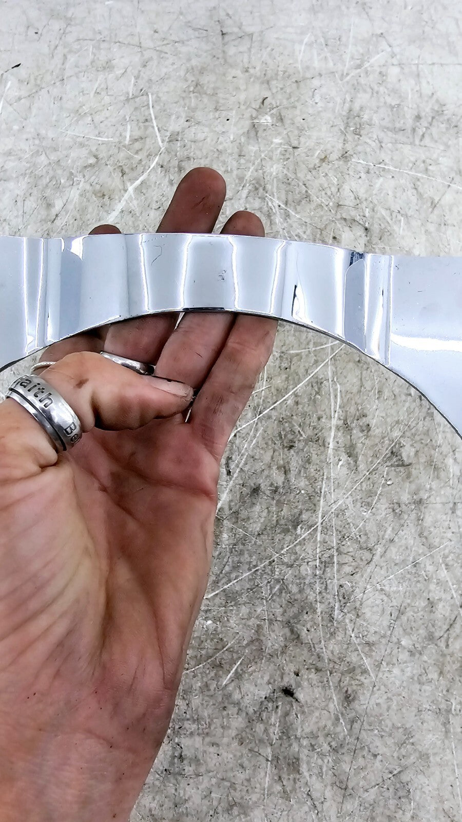 1994 HARLEY FLH ELECTRA GLIDE Chrome Lower Fairing Skirt Cover