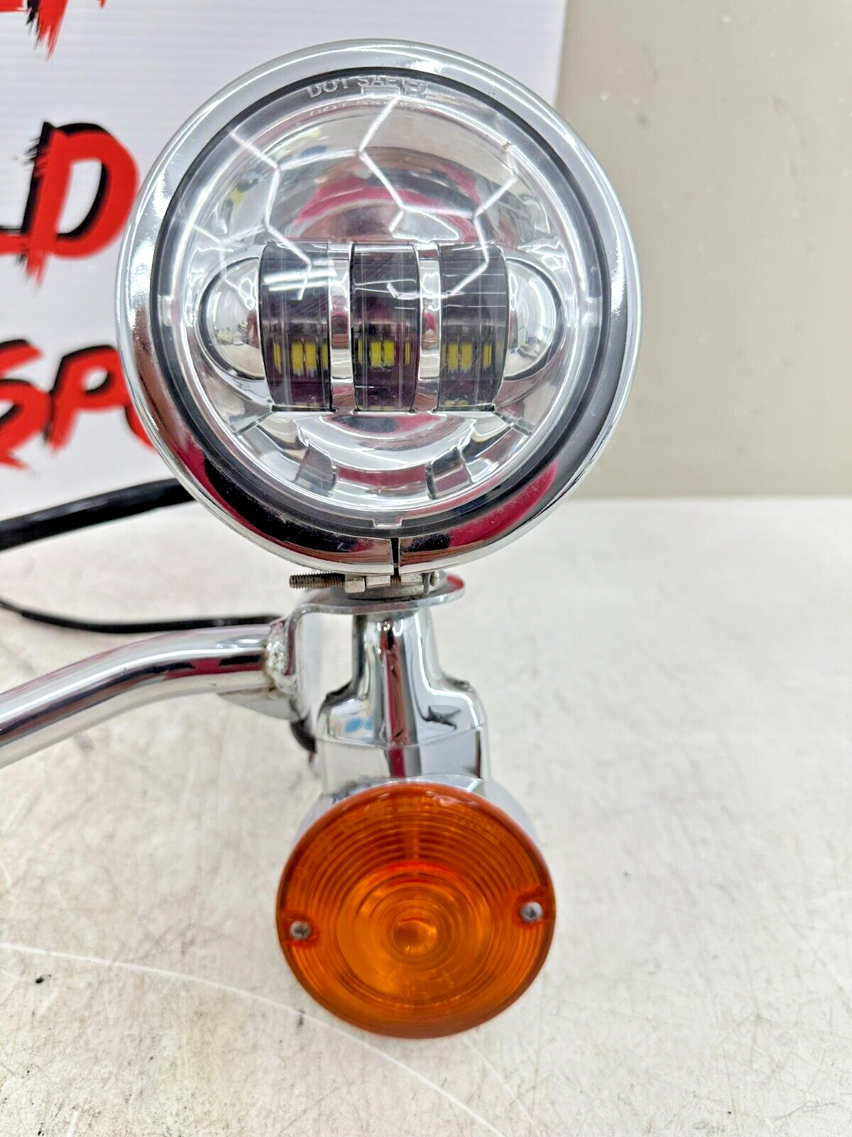 2003 HARLEY ELECTRA GLIDE classic Chrome Fog Highway Turn Signal Light Bar