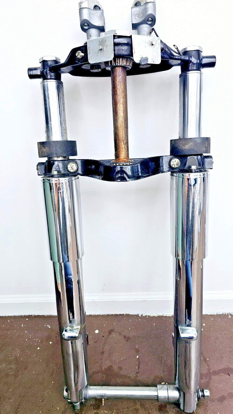 2002 HARLEY ELECTRA GLIDE Chrome Forks Triple Tree Front End Chrome Lowers