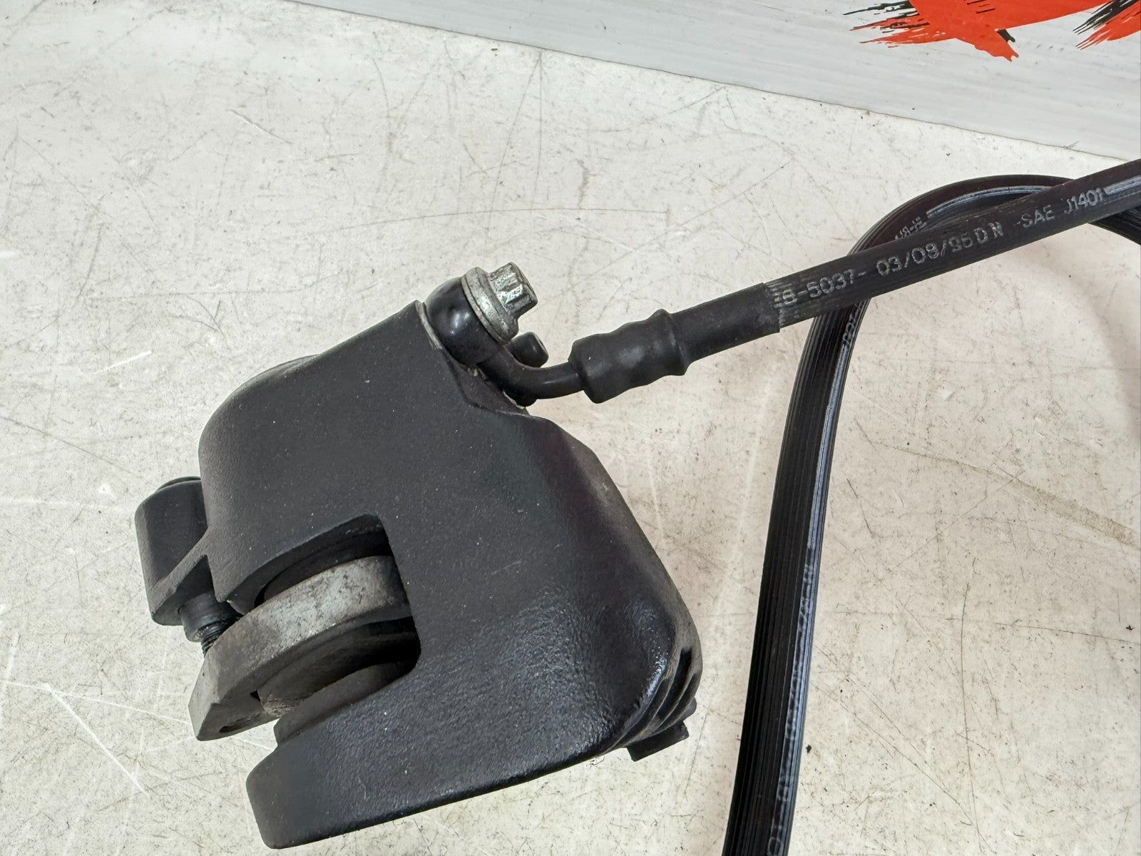 1997 Harley Davidson Sportster Front Brake Master Cylinder & Dual Caliper Hose