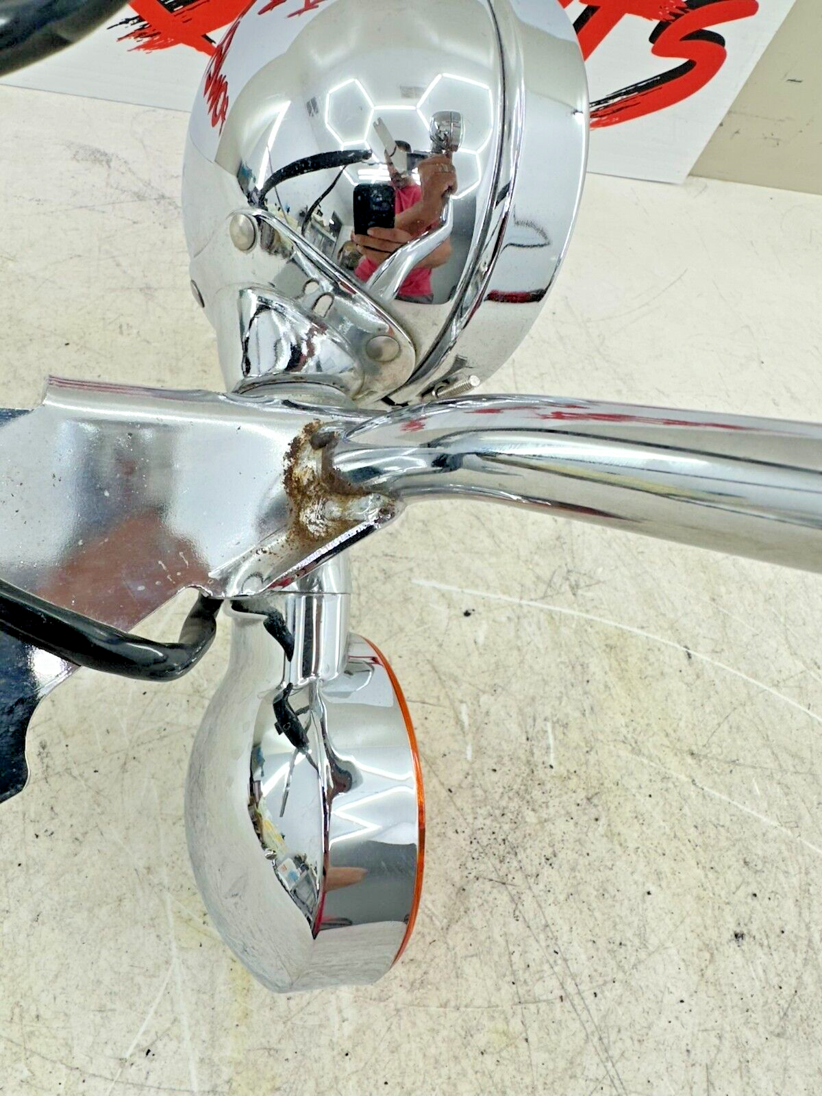 2003 HARLEY ELECTRA GLIDE classic Chrome Fog Highway Turn Signal Light Bar