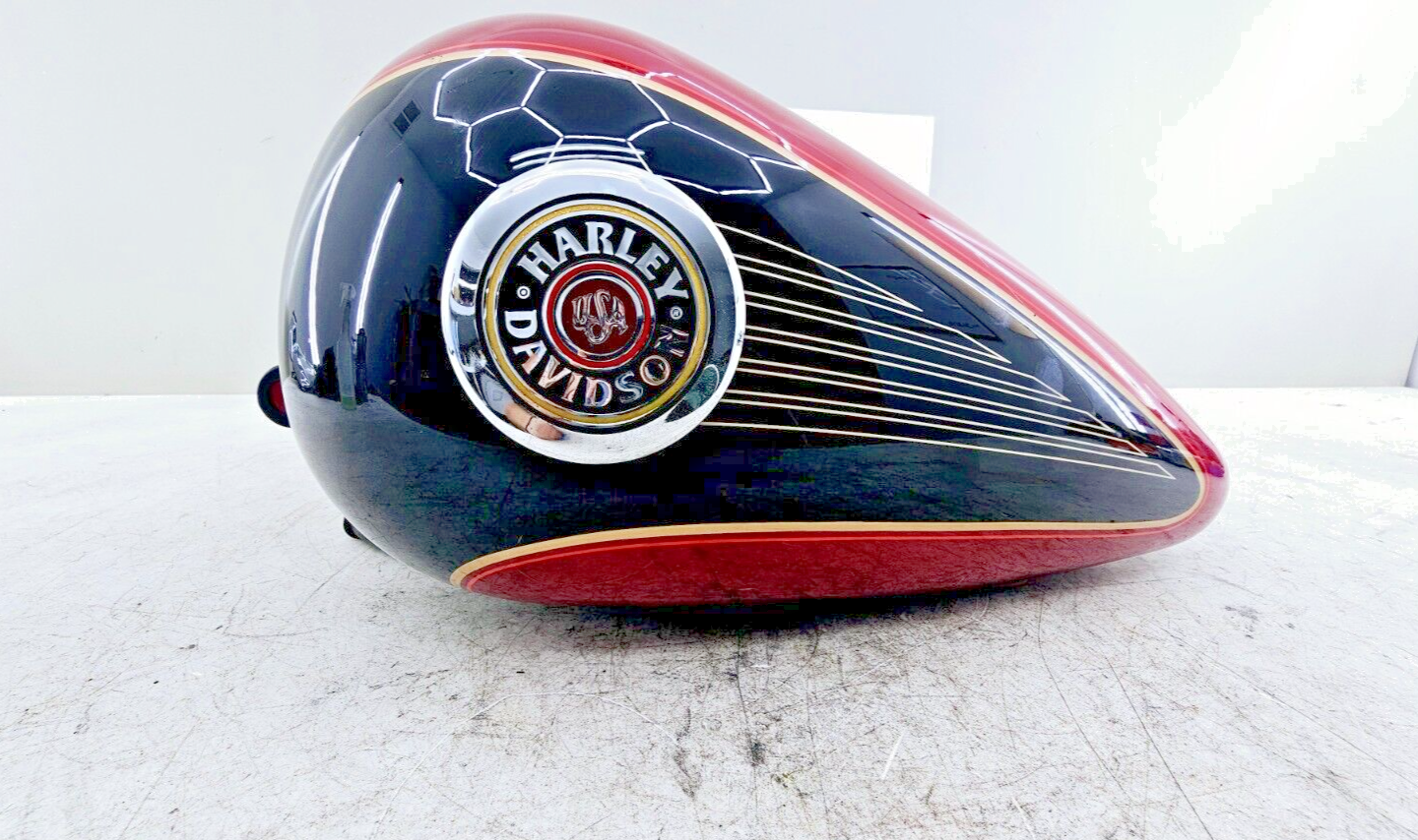 1998 HARLEY FLH ELECTRA GLIDE Gas Fuel Tank EFI Fuel Injected RED OEM HD NO DENT