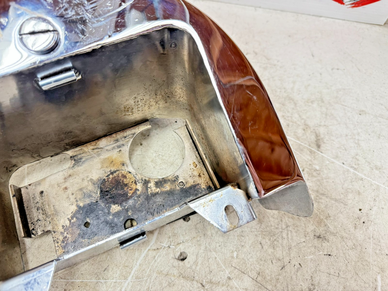 1997 HARLEY DAVIDSON SOFTAIL Chrome Oil Tank Sac Sack Bag Reservoir