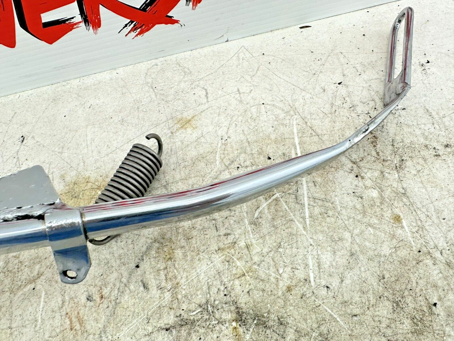 2006 Harley Dyna Low Rider OEM HD Chrome Kickstand Kick Side Jiffy Stand