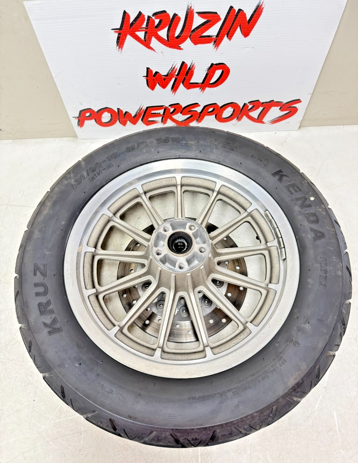 1997 Harley Davidson Sportster Rear Wheel Rim Tire Brake Rotor 13 Spoke 16x3.00