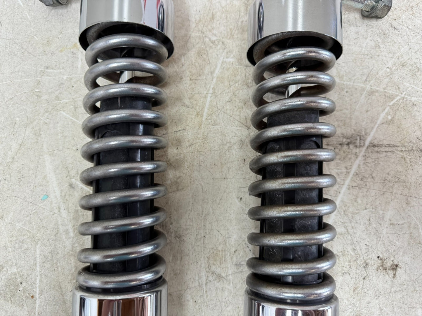 2003 HARLEY DYNA WIDE GLIDE Rear Shocks Suspension Chrome 13"