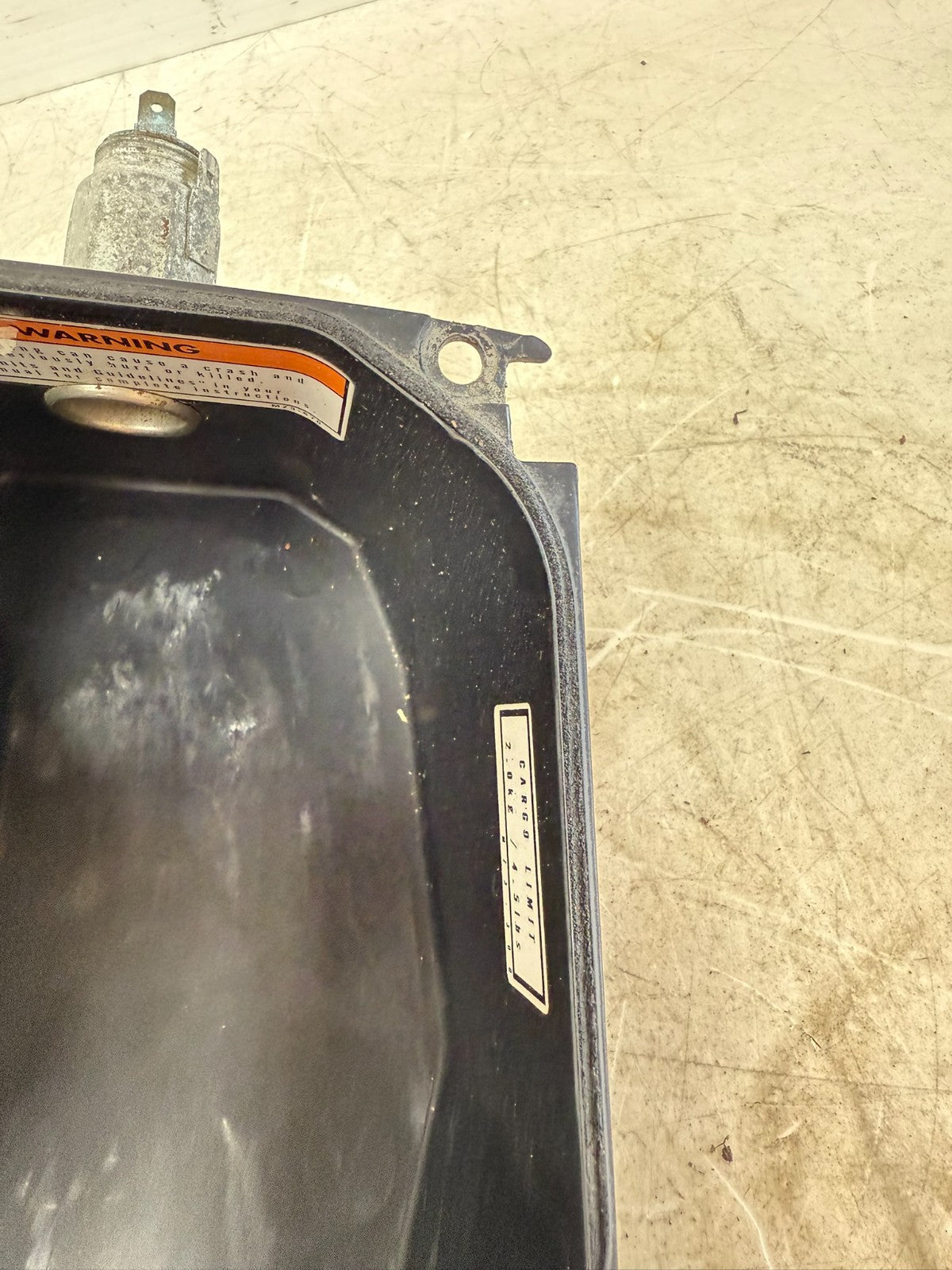 2002 Honda Goldwing GL1800 Front Storage Glove Box Right Side Air Duct