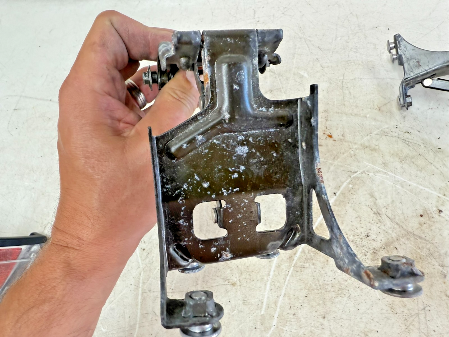 2002 Honda Goldwing GL1800 Rear Trunk Lid Hinge Right & Left Hinges