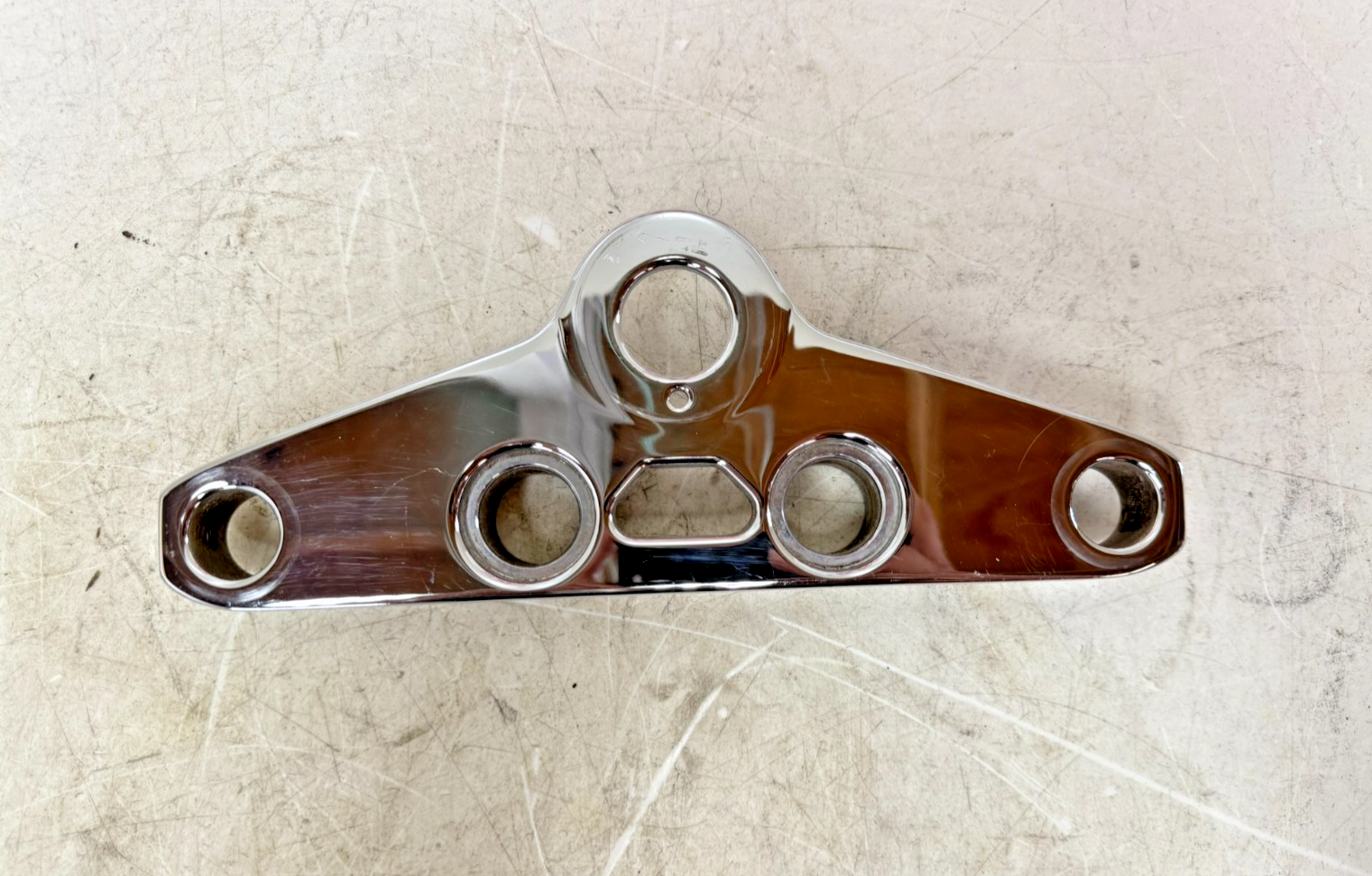 1997 HARLEY DAVIDSON SOFTAIL Triple Tree Top Clamp Chrome Handlebar OEM