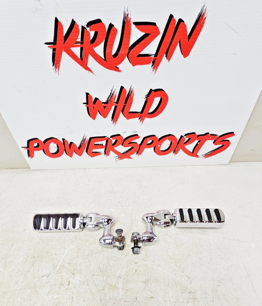 2000 HARLEY SOFTAIL DEUCE Chrome Highway Footrest Foot Pegs