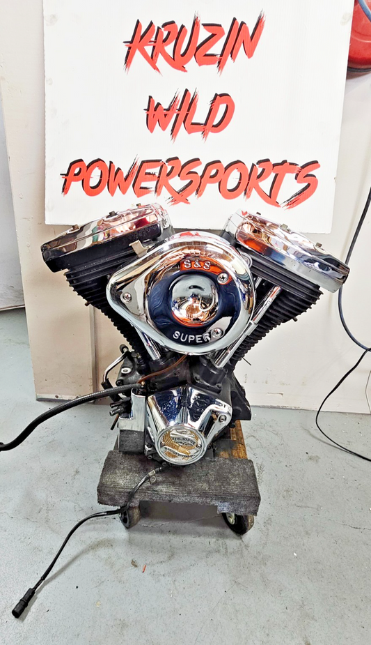 1990 Harley FXR Softail Dyna Electra EVO Engine Motor S&S Super E Carb Video