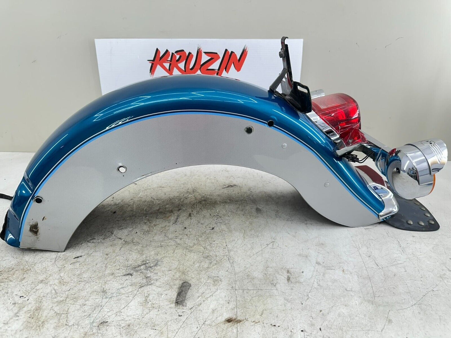 1995 HARLEY SOFTAIL OEM HD GENUINE REAR FENDER BRAKE LIGHT TURN SIGNAL BAR NICE!