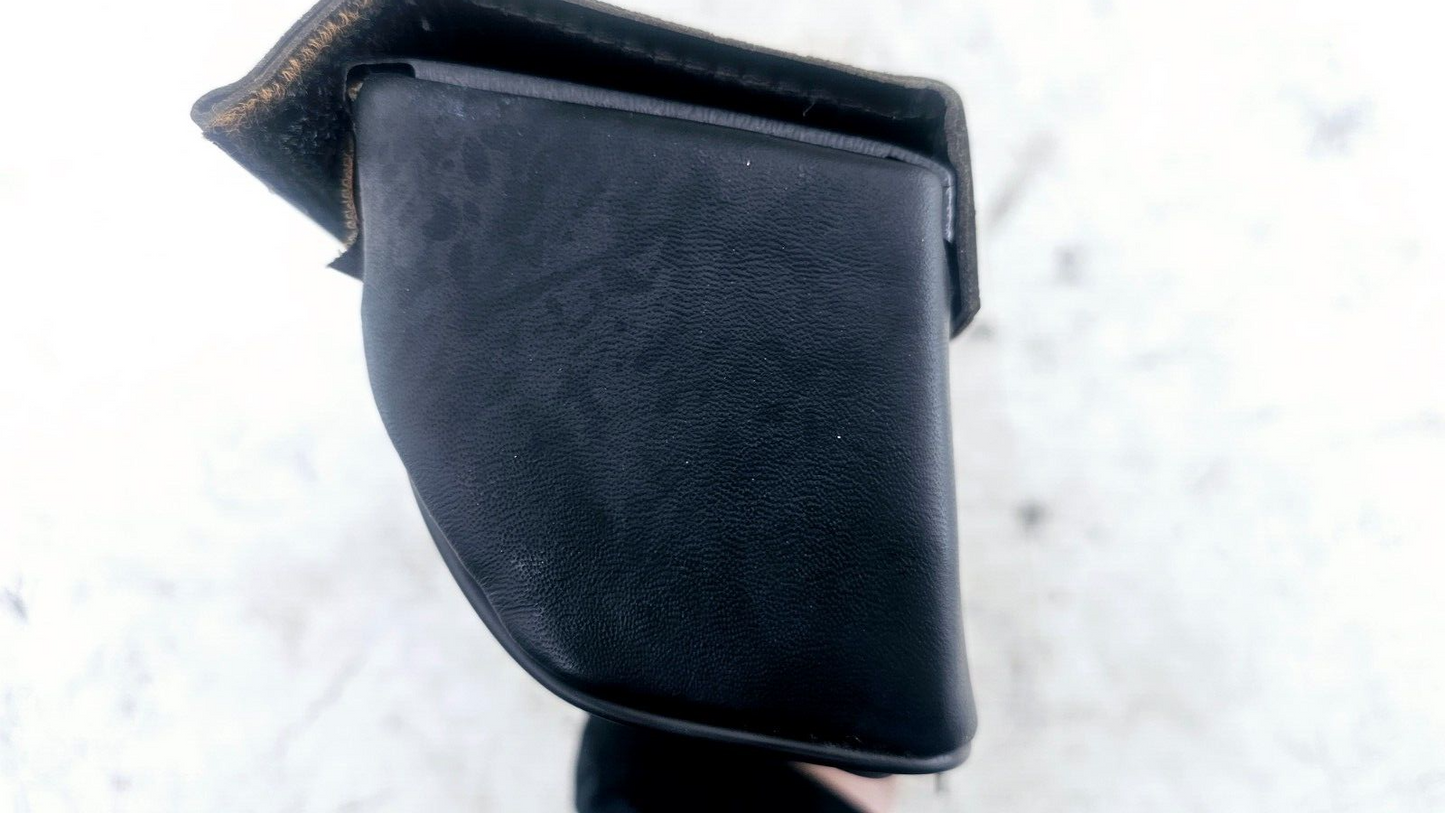 2002 HARLEY ELECTRA GLIDE OEM HD Leather Windshield Storage Bag