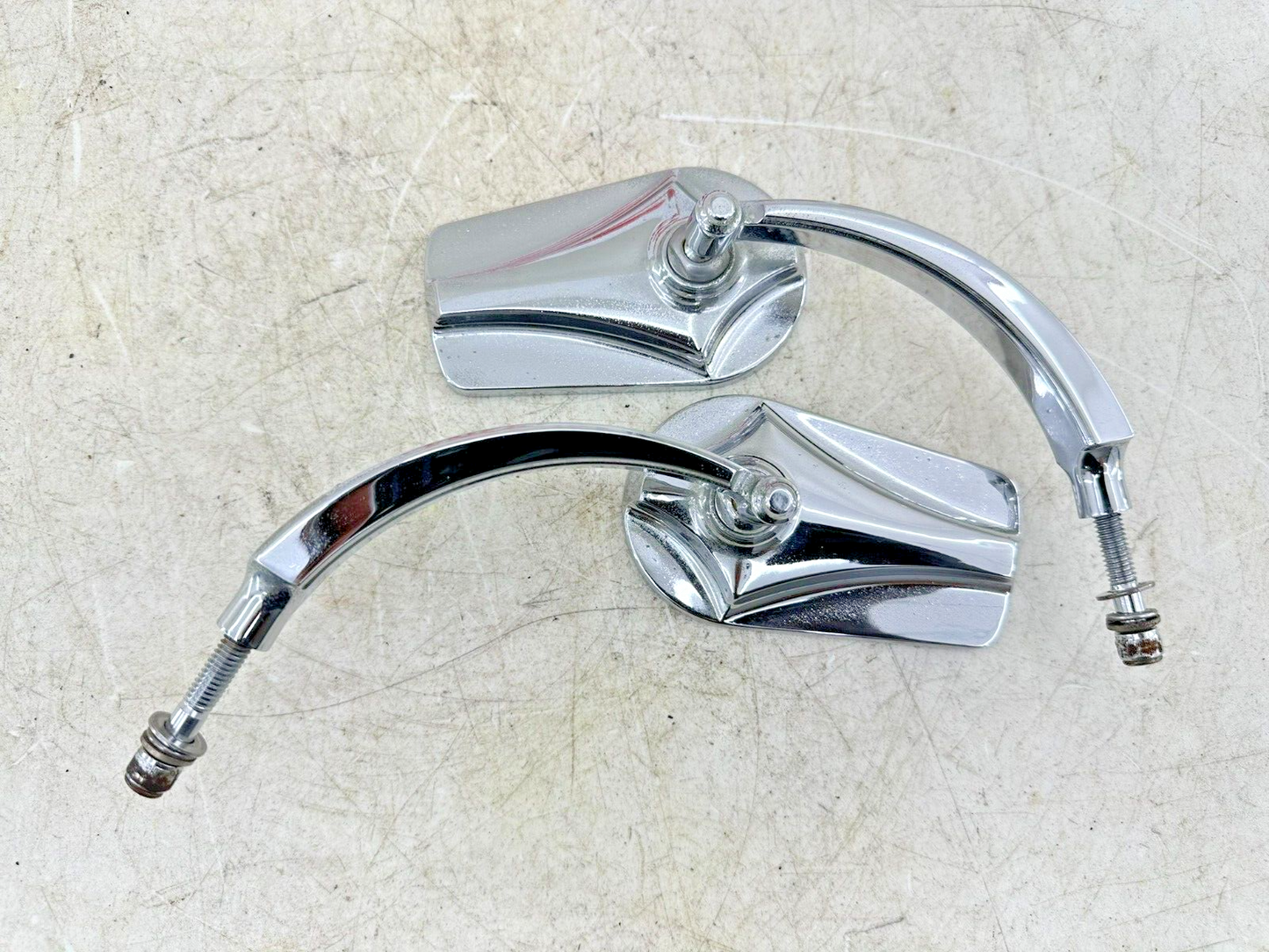 2002 HARLEY DYNA LOW RIDER Chrome Right Left Rear View Mirrors