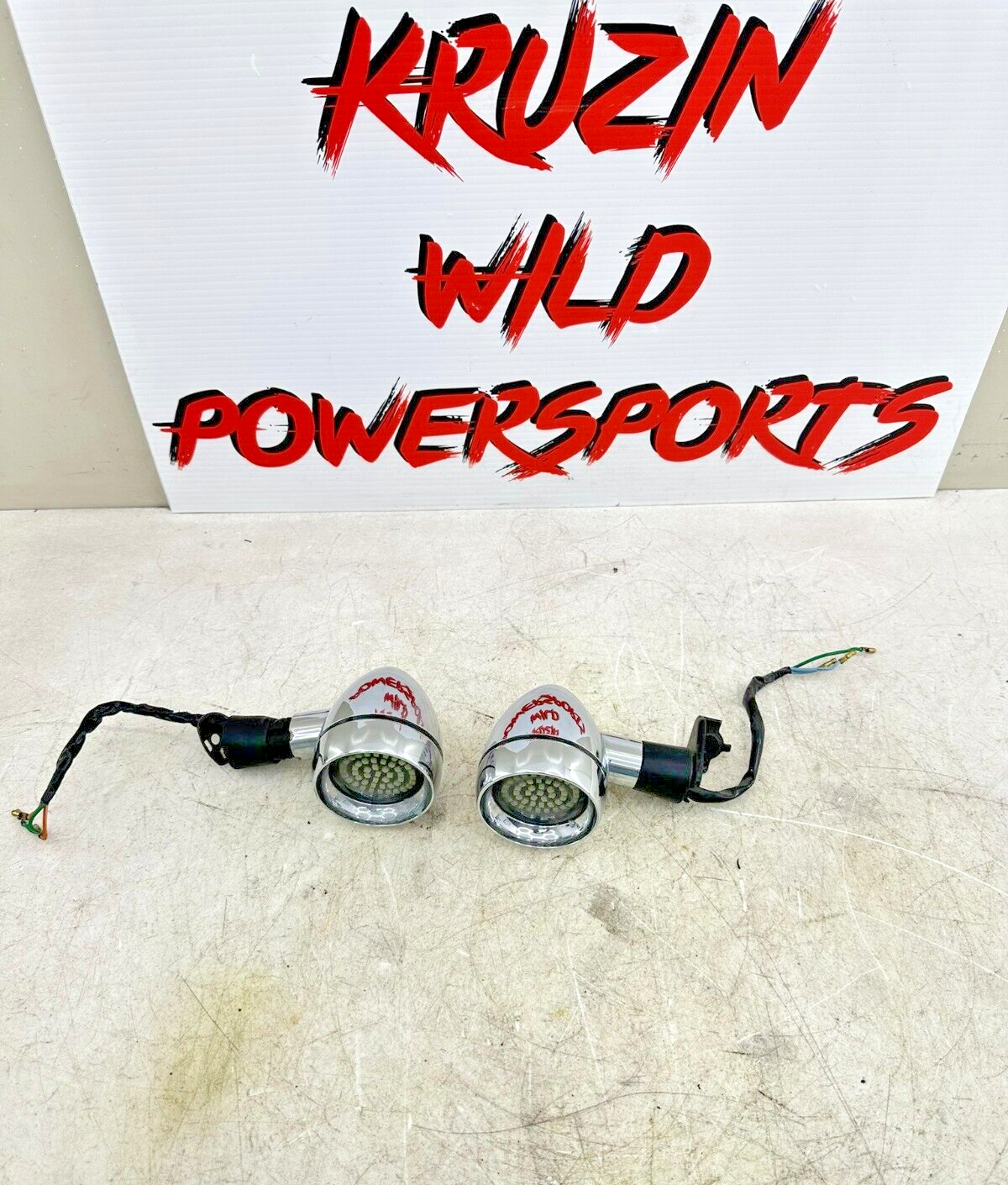 1999 HONDA VALKYRIE INTERSTATE Chrome Right Left + Front Turn Signal W/ LED Bulb