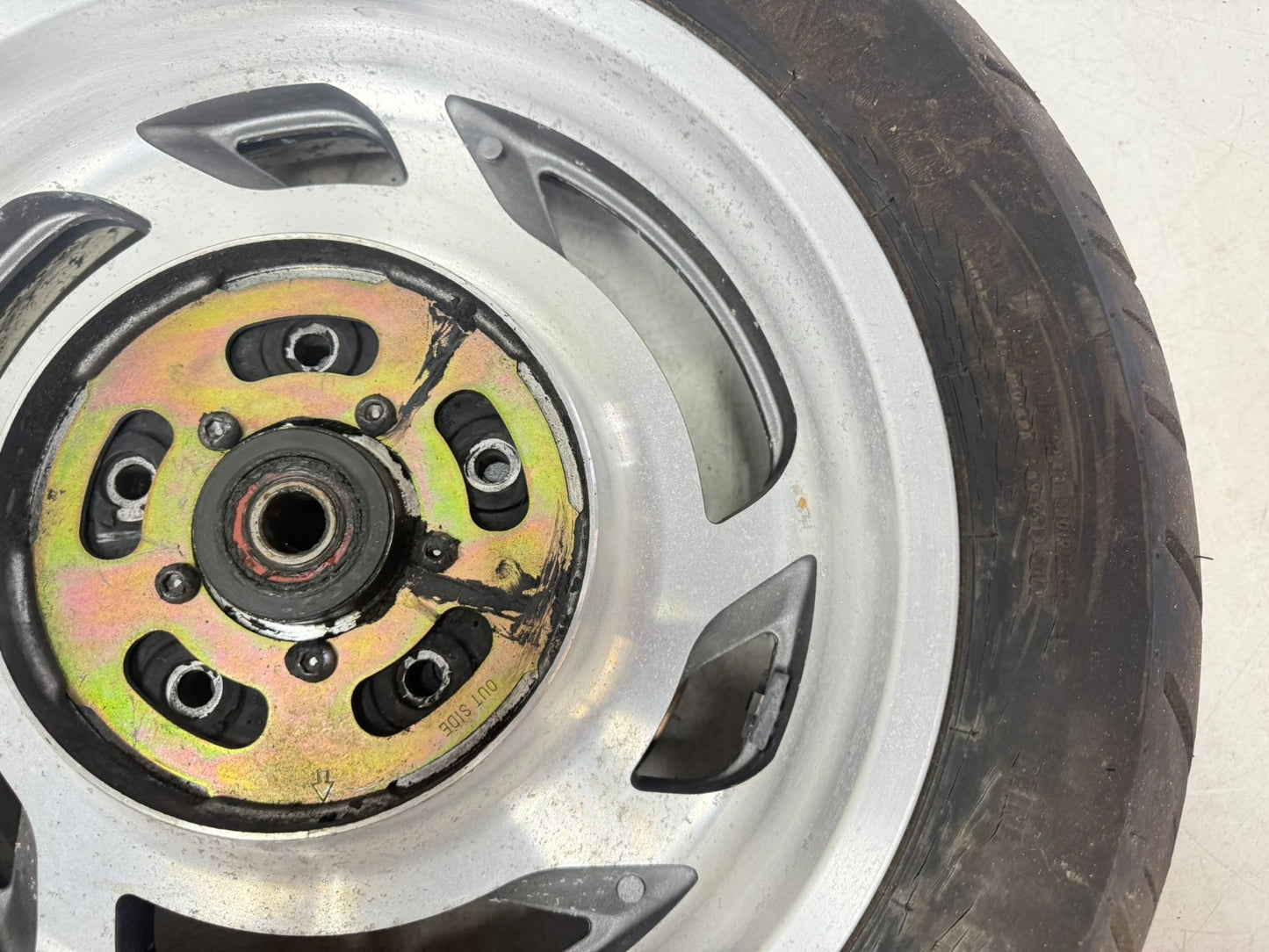 2001 HONDA VALKYRIE INTERSTATE OEM Rear Wheel Rim Tire 6 Spoke Mag