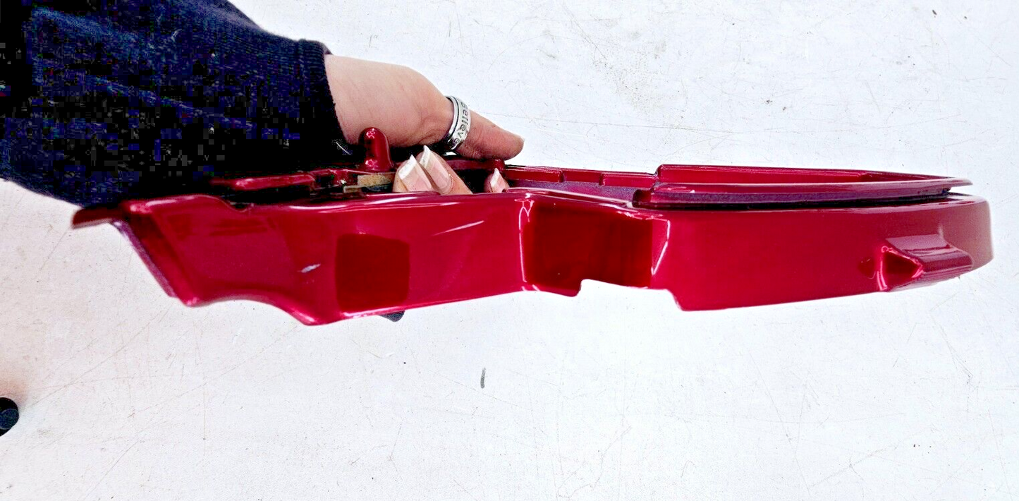 1993 HONDA GOLDWING GL1500 Left Side Mirror Trim Ring Filler Panel Red OEM