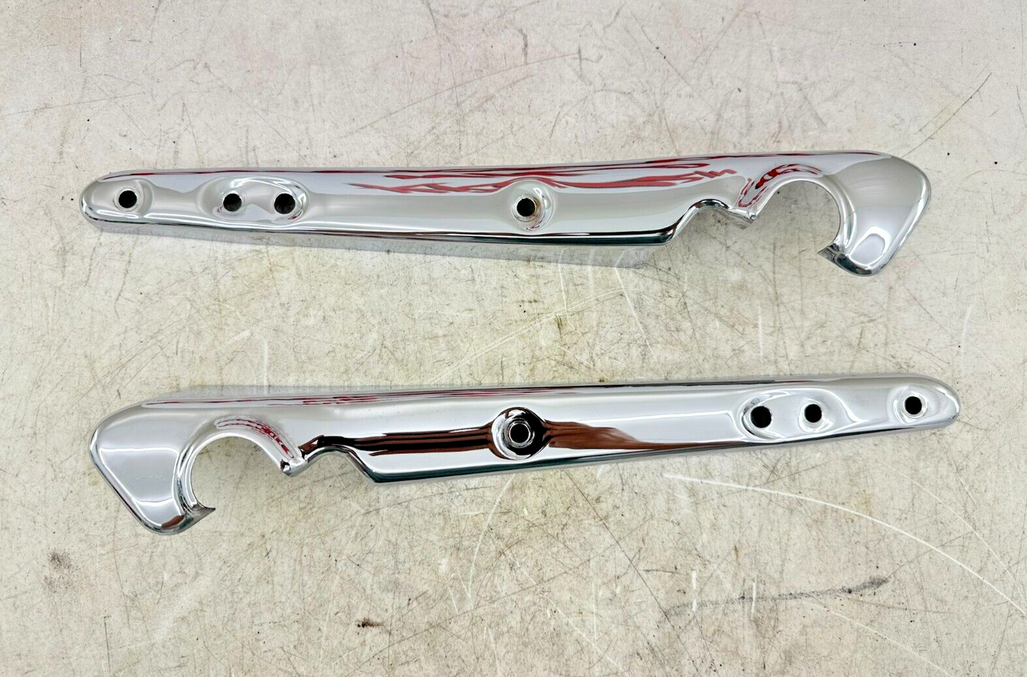 2008 HARLEY SPORTSTER CUSTOM Chrome Rear Fender Frame Strut Arm Covers