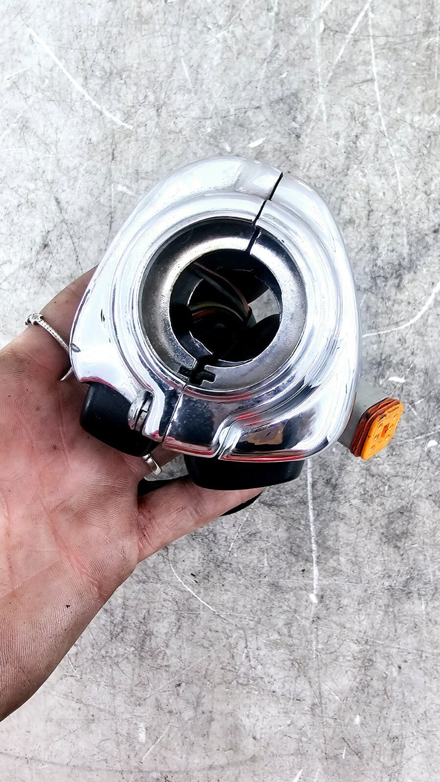 1998 HARLEY FLH ROADKING Left Controls Switch Chrome Housing Horn Turn Buttons