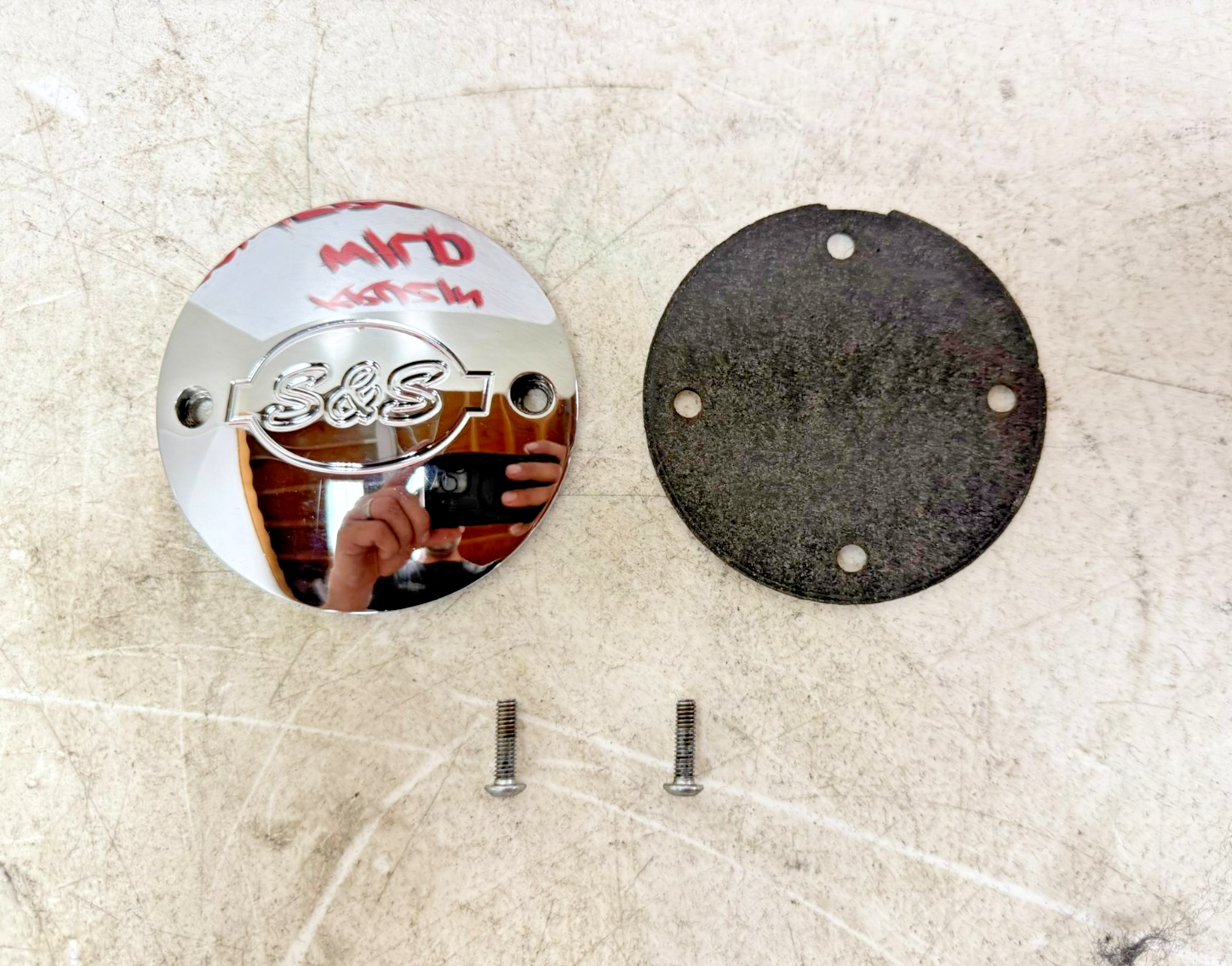 1997 HARLEY DAVIDSON SOFTAIL S&S Nose Cone Cam Cover Filler Panel