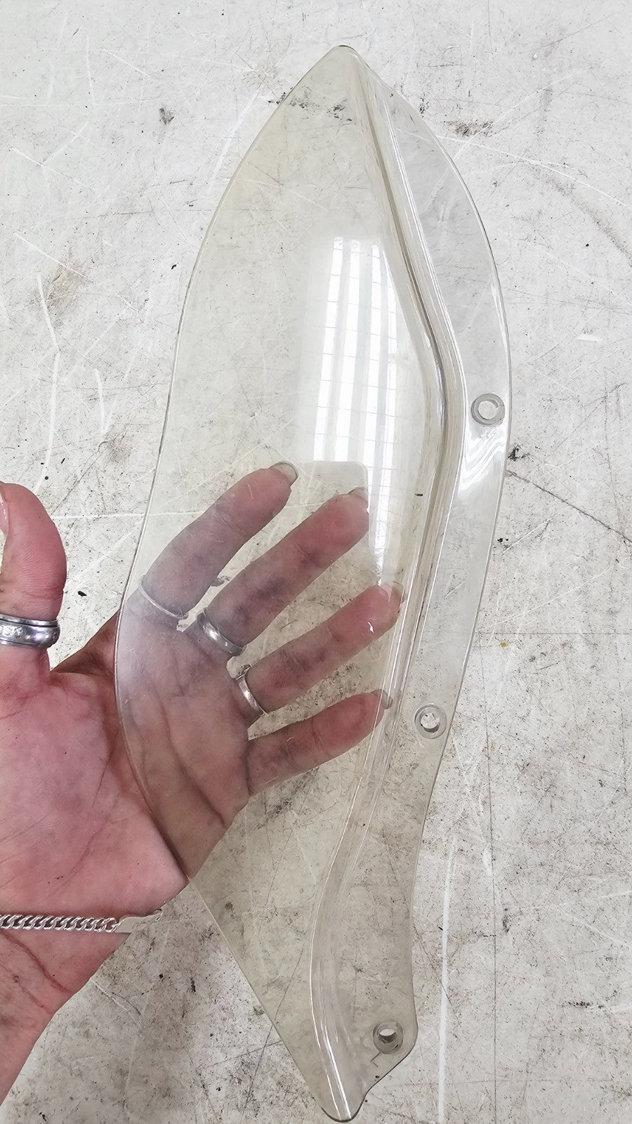 1996 HARLEY FLH ELECTRA GLIDE Front Fairing Wind Air Deflector Wing