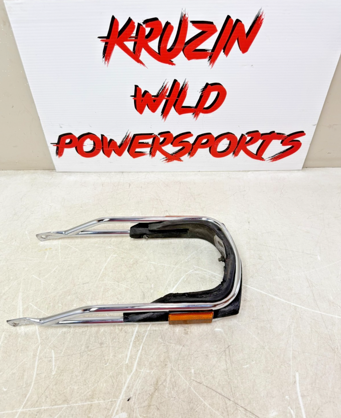 2003 HARLEY ELECTRA GLIDE Front Fender Bumper Trim Rail Guard w/ Reflector