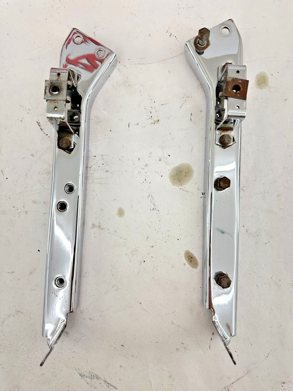 1990 HARLEY ELECTRA TOUR GLIDE Chrome Saddlebag Mounting Bars Frame