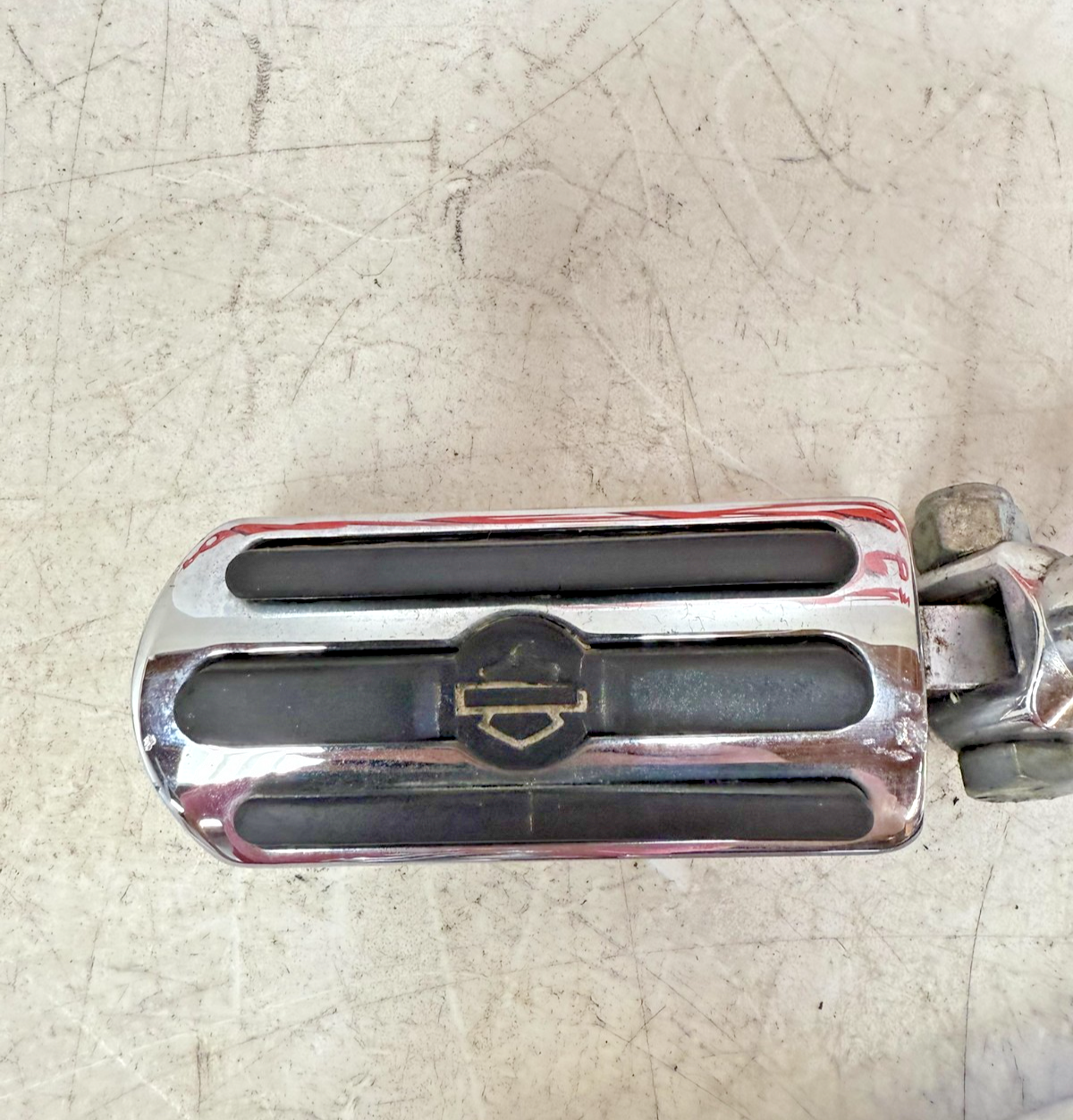 2003 HARLEY ELECTRA GLIDE Chrome Highway Footpeg Rest Pads & MTG Hardware