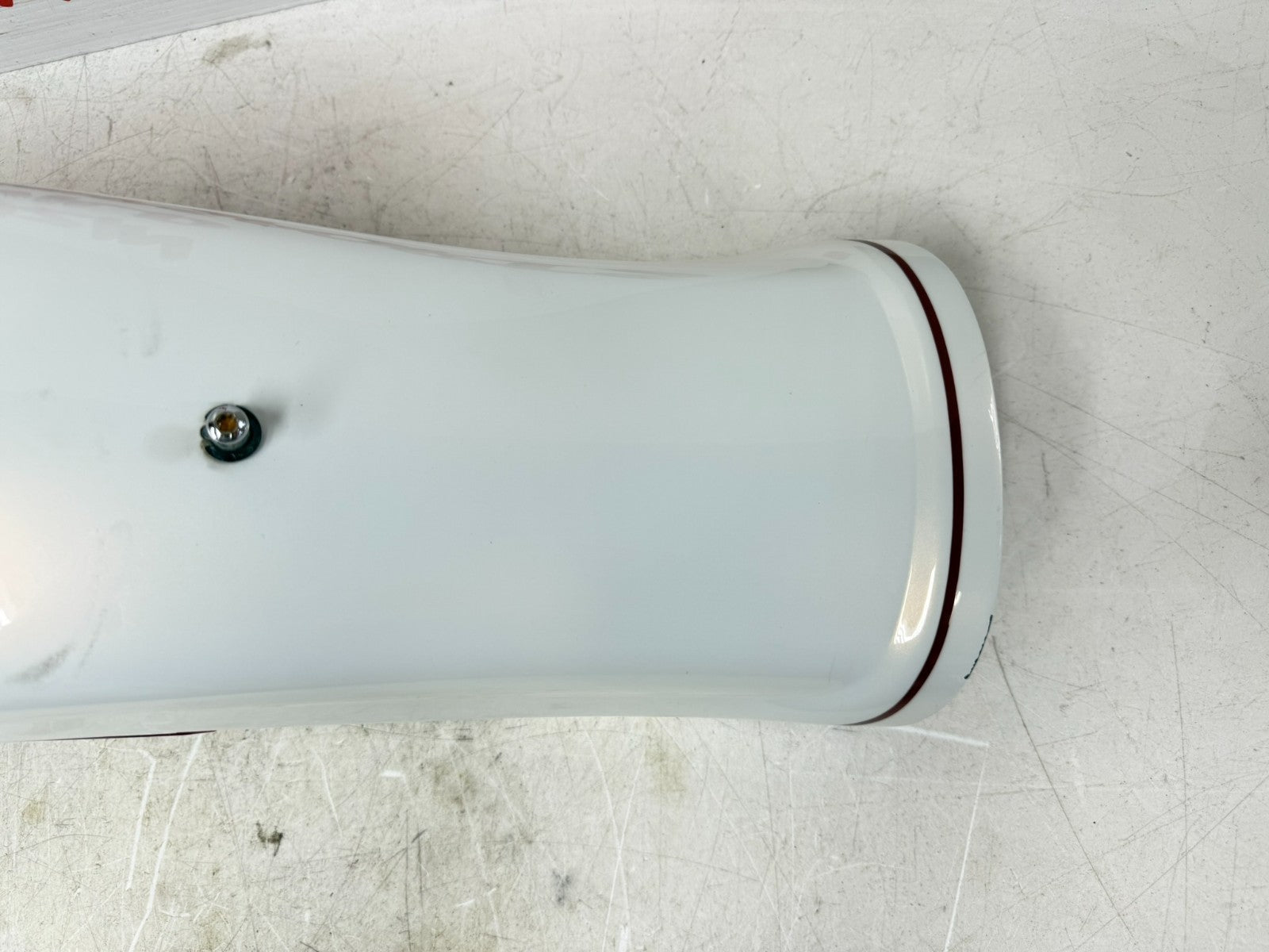 2003 HARLEY DYNA WIDE GLIDE Rear Fender Pearl White 100th Anniversary
