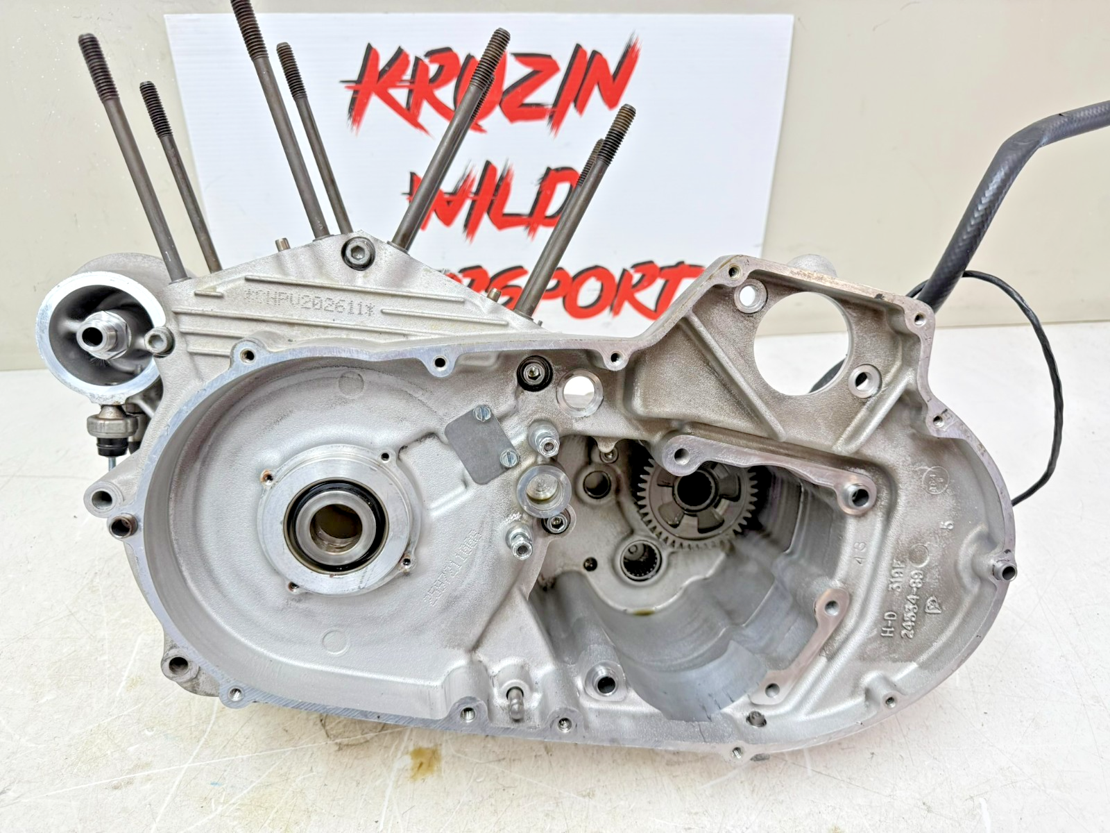 1997 Harley Davidson Sportster Engine Motor Block Crankcase Crank Cases